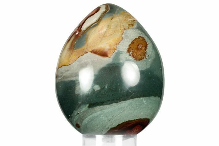 Polished Polychrome Jasper Egg - Madagascar #359068